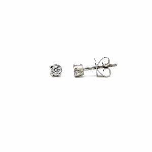 Diamond Stud Earrings .22ct TDW F/GSI1 9ct White