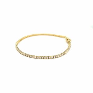 18ct Yellow Gold Tennis Bracelet