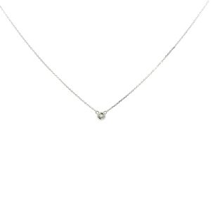9ct White Gold Petite Diamond Necklace
