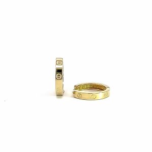 9ct Yellow Gold Petite Huggies.