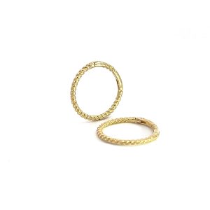 9ct Yellow Twist Sleeper