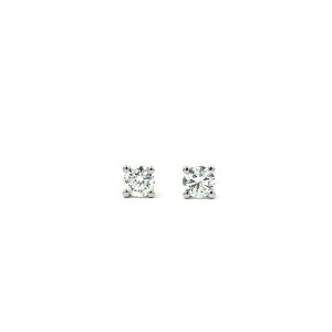 Diamond Stud Earrings .42ct TDW F/G Vs1 18ct White Gold
